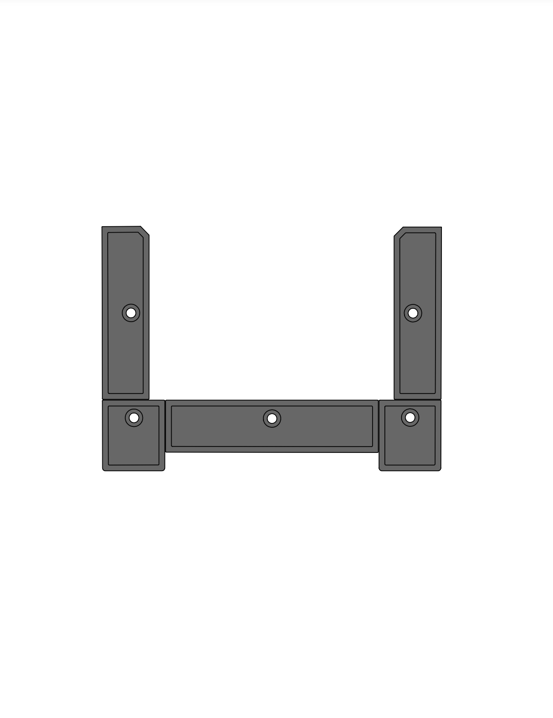 Ranger 621 FS Cup Back Deck Carpet Replacement Kit — AFT-TEK